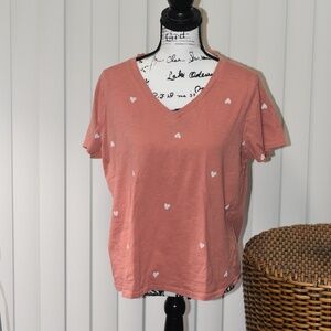 Sonoma, L, Orange with white hearts